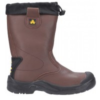 Amblers FS245 Brown Pull On Safety Rigger Boots