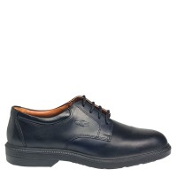 Cofra Coulomb Black Leather Shoe with Steel Toe Caps