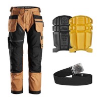 Snickers 6214 Work Trousers Kit inc 9110 Kneepads & PTD Belt