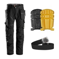 Snickers 6215 Work Trousers Kit inc 9110 Kneepads & PTD Belt