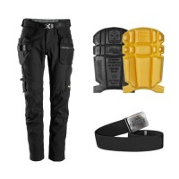 Snickers 6972 Stretch Trousers Kit inc 9110 Kneepads & PTD Belt
