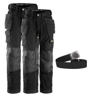 Snickers 2 x 3223 New Floor Layers Trousers+ PTD Belt