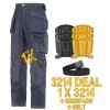 Snickers 3214 Trousers Plus  A 9110 Kneepads & PTD Belt