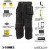 Snickers 3913 Rip-stop Pirate Trousers Black