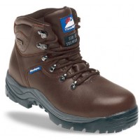 Himalayan 5201 Safety Boots Brown with steel toe caps and midsole